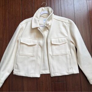 Old Navy Women's Utility Jacket in Cream